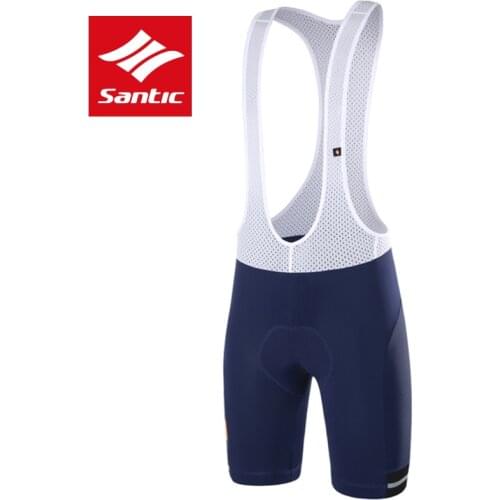 Santic Men Cycling bib Shorts Summer 4D Padded Cycling MTB Road Ciclismo Bicycle bib Shorts Bottom Bicycle Shorts Asian Size