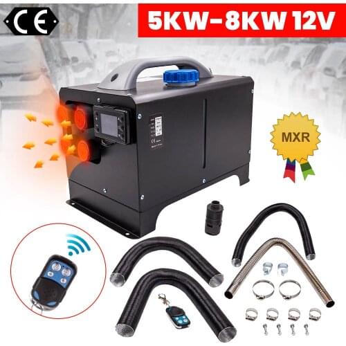 12V 8000W Air Diesel Heater 5KW-8KW for Car Trucks MotorHomes 4 Holes LCD Remote
