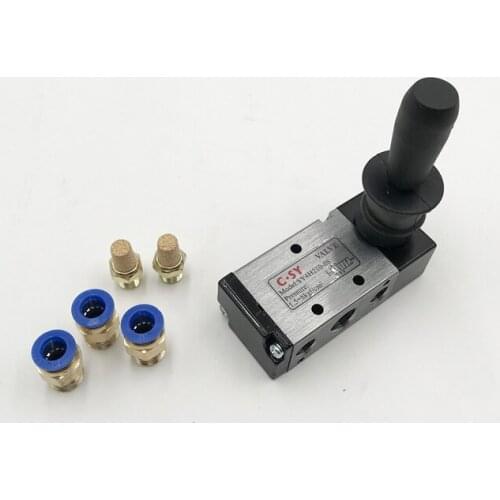 4h210-08 Manual air control valve two position five-way hand pull valve pneumatic switch cylinder manual reversing
