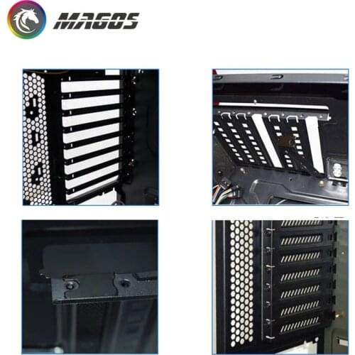 5Pcs/lot PCI Slot Cover Black Hard Steel Dust Filter Blanking Plate With Screws