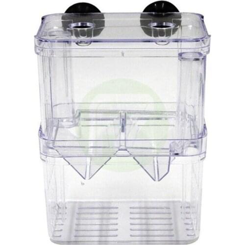 Acrylic Suspending Hatch Baby Fish Box For Aquarium Guppy Betta Fishes Breeding Box and Seperation Box