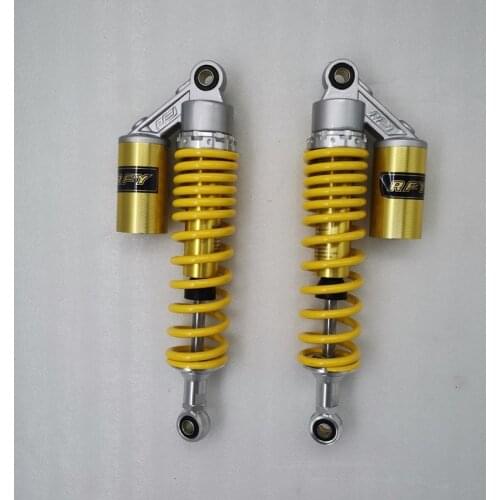 340MM Universal 8mm spring Motorcyc Shock Absorbers for BMW R60 R100 Yamaha VMAX V-MAX 1200 Honda Suzuki Kawasaki gold yellow