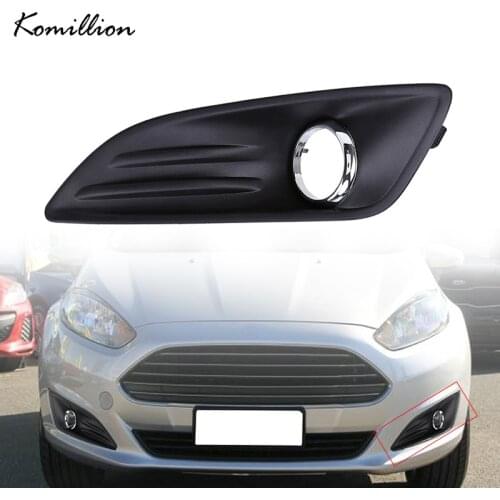 Front Lower Bumper Fog Light Cover Black Grilles Car Styling for Ford Fiesta Hatchback 3-Door 2012 2013 2014 2015 2016 Facelift