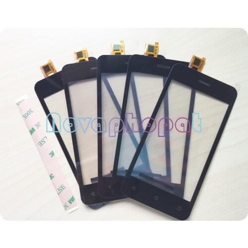 Novaphopat Black Sensor Screen For FLY FS406 FS 406 Touch Screen Digitizer Sensor Screen Glass lens Touch panel Replacement