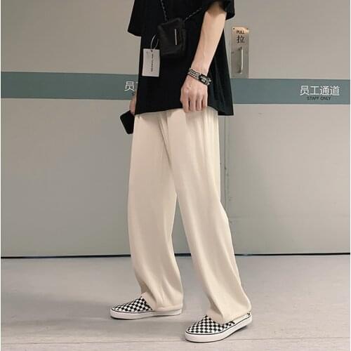 Women Smooth Straight Sweat Pants 5Xl Men Unisex Loose Harajuku Harem Pants 2021 Mens Korean Fashions Casual Joggers