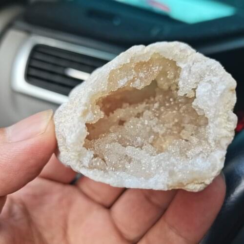 1pcs Geode Raw Irregular Natural Stone white Agate Slice Quartz Crystal Cluster Minerals Reiki Healing Crystal Home Decoration
