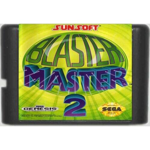 Blaster Master 2 16 bit MD Game Card For 16 bit Sega MegaDrive Genesis game console