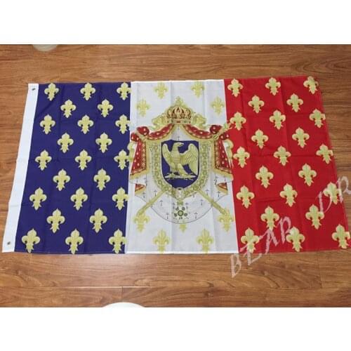 Royal Standard Napoleon France Flag Polyester Banner Custom flag free shipping two size can choose