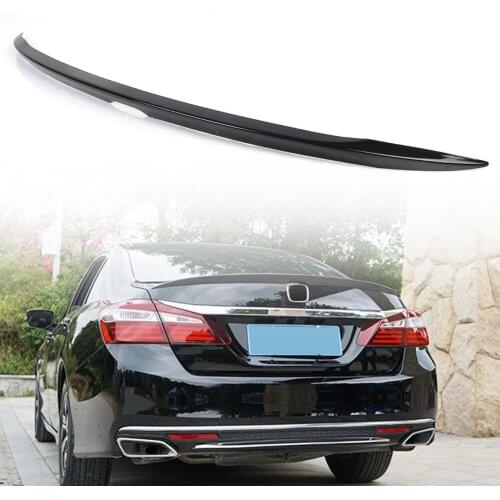 Matte Black ABS Car Tail Spoiler Rear Trunk Wing Lip Splitter Trim Cover For Honda Accord 4DR 2013 2014 2015 2016 2017