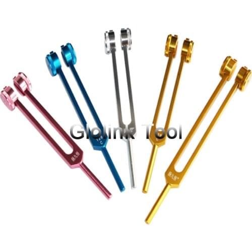 128Hz 256Hz 512Hz Medical Neurological Tuning Fork Sets for Sound Healing Therapy Aluminum Alloy with hammer and bag free