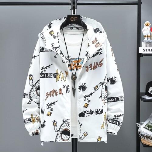 Fashion Men Hooded Jackets Male Hot Sale Outerwear High Quality Streetwear Men Harajuku Windbreaker Zippers Coats Brand Clothing