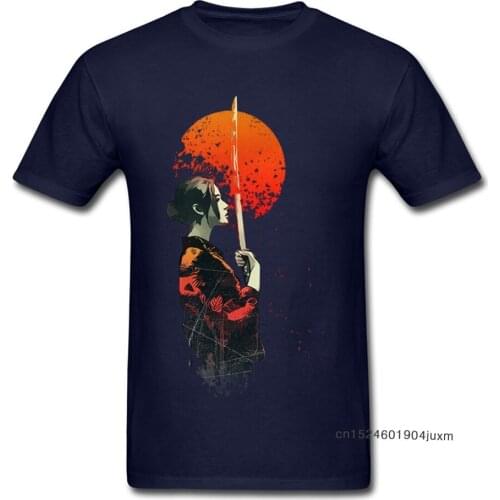 Fire Samurai Men Tops Tees Japan Style Tshirt Woman Summer Tee-Shirts Classic T-shirts Casual Summer 100% Cotton Clothing
