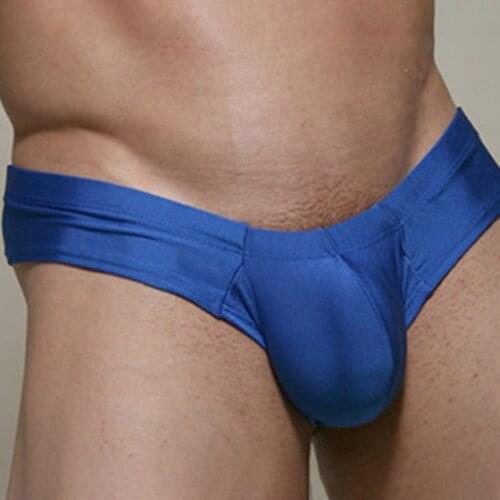 Mens Sexy Swimwear Low Waist Swim Briefs Bikini Swimsuits Thong Tangas Stretchy Sexy Underwear Male Pantie