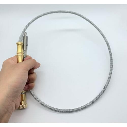 Custom Outdoor Portable Wire Whip Waist-wrapped Self-defense Quick Insertion Flexible Concealed Tactical Whip Vehicle-mounted