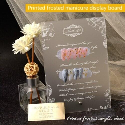 Ins manicure Photo Props matte acrylic printing rose manicure works manicure display board