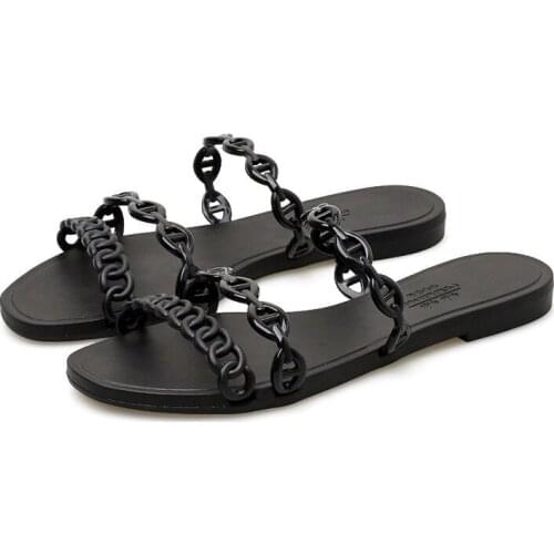 2021 Summer Women Casual Shoes Slippers Thick Bottom Open Toe Sandals Beach Slip On Slides Brand Design Sandals Chaussure Femme