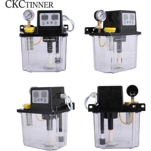 220V 0.5L/1L/2L Liters Lubricant Pump CNC Electromagnetic Automatic Lubrication Pump Lubricator Oil Pump Oil injectors