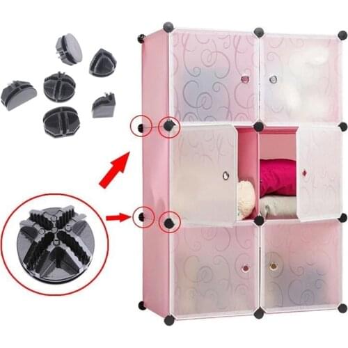 20 pcs Wire Cube Plastic Connectors For Cube Storage Shelving And Cabinet Modular Organizer Closet Clasp Buckle Clip