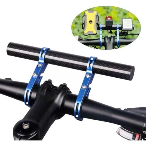 Bicycle Handlebar Extender Aluminum Alloy Single/Double Clamp Handlebar Extension Bracket for Bike Light Horn Speedometer