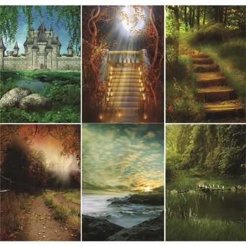 Vinyl Custom Photography Backdrops Prop Fairy Tale Photography Background DF20702-01