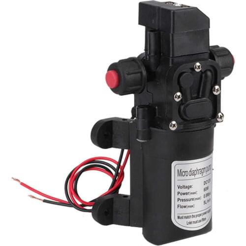 DC 12V Water Pump High Pressure 60W 5L/min 116Psi/100W 8L/Min 160Psi Self-Priming Caravan Camping Boat Diaphragm Pump