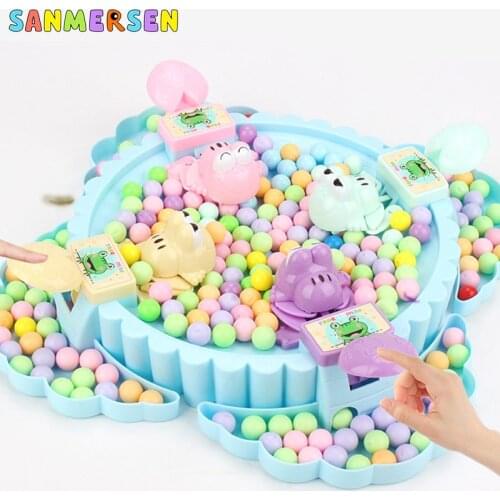 Funny Board Game Hungry Frogs Eating Beans Toy Creative Desktop Party Game Beads Feeding Toy Kid Gift Parent-Child Game Toy
