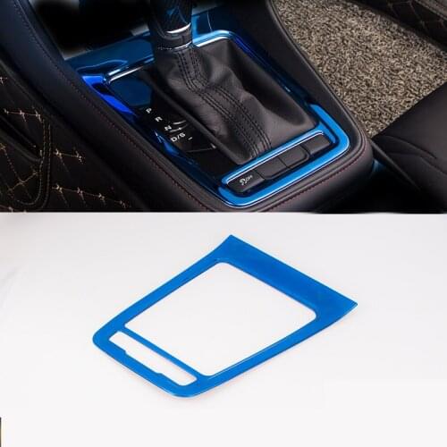 1pc blue for MG MG6 2018 gear panel Water cup frame cigarette lighter panel Volume knob decorate