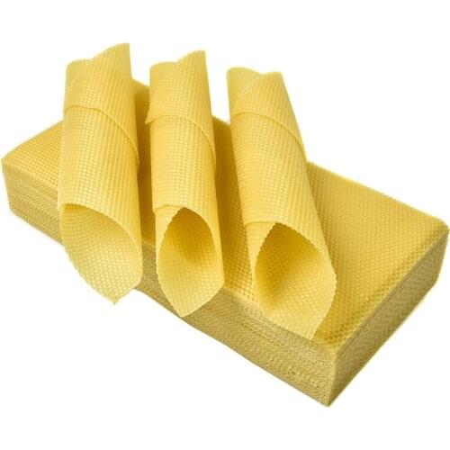 10pcs Bee Wax Foundation Bee Hive Wax Frames Bee Comb Honey Frame Beeswax Sheets Beekeeper Equipment 49.5cm*19.5cm