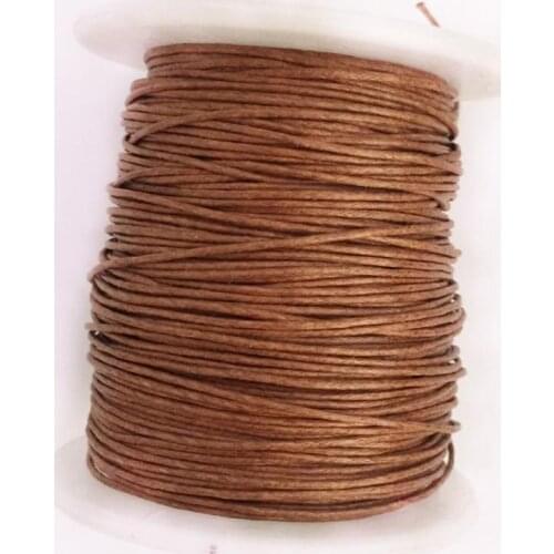 12 Rolls 1mm Waxed Cotton Cord Thread DIY Jewelry Making Beads Supplies