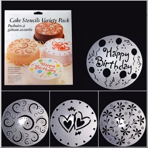 20pcs White Round Pattern Cake Mold DIY Chocolate Cream Sugar Cutter Bakeware Paste Fondant Sugarcraft Decorating Mould Tools