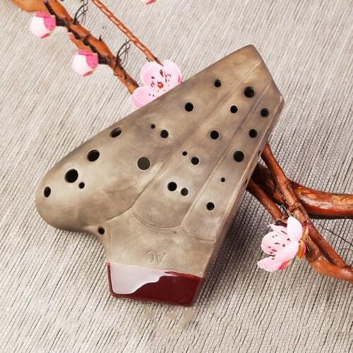 3 Tube Midrange C Vintage Type Ocarina Multi-tube Ocarina Sound Tone Playing for Professional Ocarina FLU07