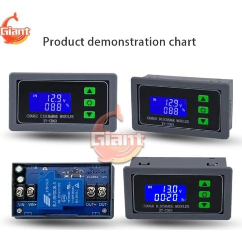 30A Storage Battery Charging Control Module DC Voltage Protection Undervoltage and Loss Protection Device LCD Display XY-CD63
