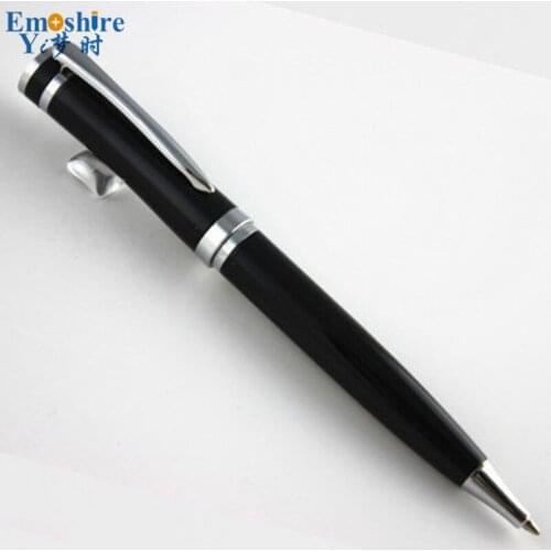 Black Luxury Brand Executive Ballpoint Pen Good Quality Business Meeting Stainless Metal Pens For School Office Supplies YI56