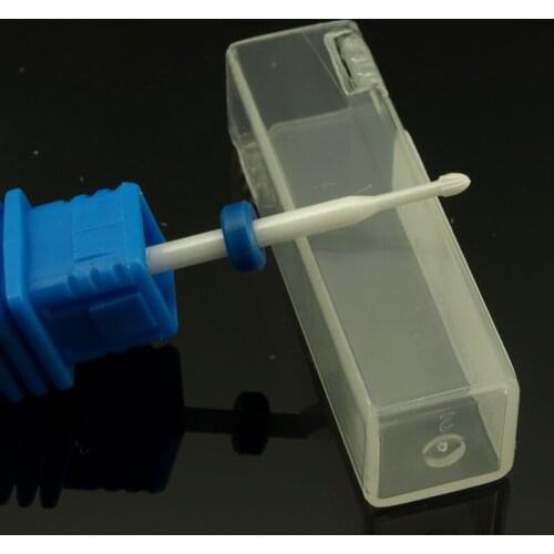 EasyNail New High quality Ceramic Nail drill bit Cuticle Clean Nail tools 3/32" Nail File Good used Cuticle Nozzle bits