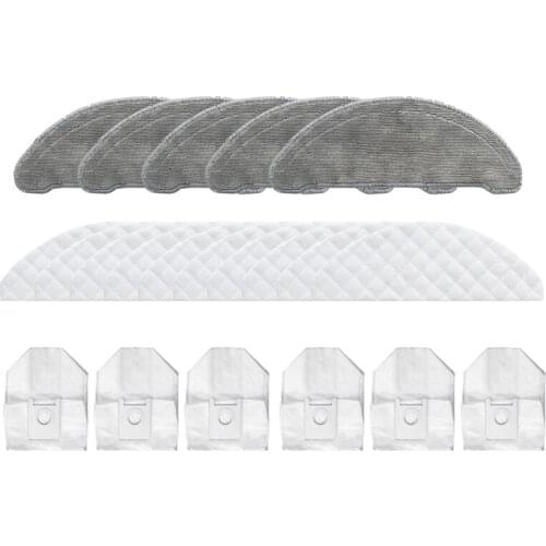 Hot Sale Disposable Wipes Dust Bags Mops Cloths Rag Side Brush Parts Accessories for ROIDMI EVE Plus Robot Cleaner Sweeper