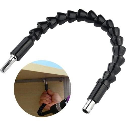 HOEN 1pc Flexible Shaft Bit Extention Screwdriver Bit Holder Connect Link 295mm 1/4" Hex Shank Repair Tools