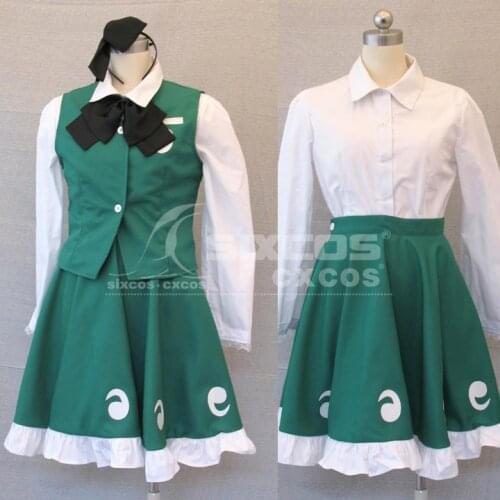 Game Touhou Project Youmu Konpaku Cosplay Costume Green Uniform Skirt Full Set Party Role Play Clothing High-End Custom-Make