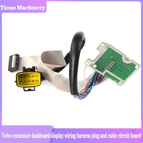 Used for excavator EC140 210 240 290B dashboard display wiring harness plug cable circuit board