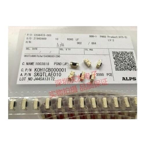 Japan ALPS SKQTLAE010 Tact Switch 3*6*3.5 Side Press Tablet Shutdown Button