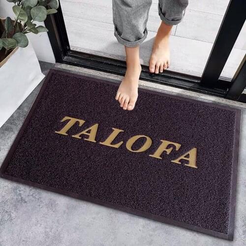 Floor Door Mats Carpet Non-slip PVC Mats Carpet Kitchen Mat Bath Mat Living Room Carpet Custom Silk Loop Entrance Front Door Mat