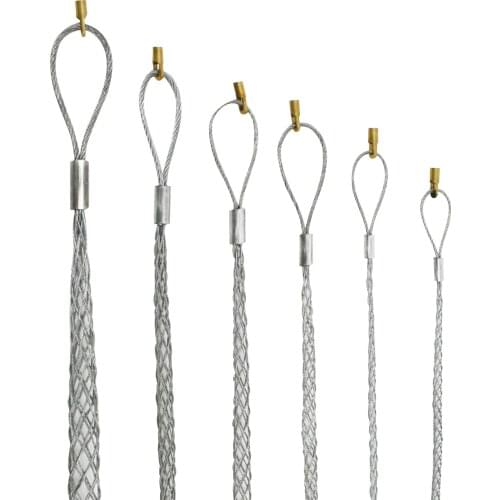 M5 Copper Head Cable Pulling Socks Mesh Puller Tools Accessories Antislip Pipe Conduit Cable Puller Grips Net Cover For 4-21mm