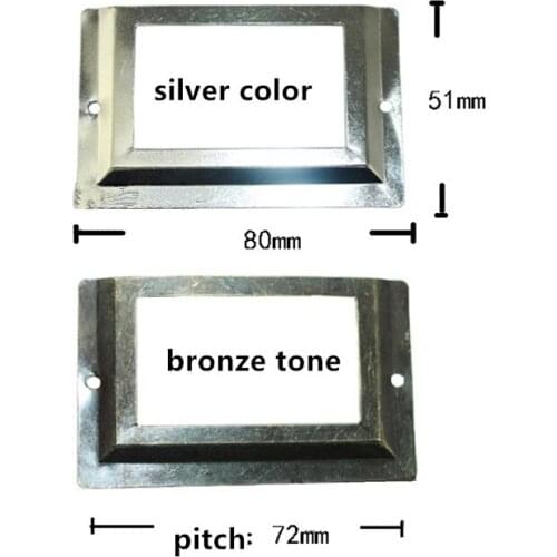 Iron Furniture Handle Drawer Cabinet Knob and Handle Kitchen Cupboard Label Cards Tag Card,80*51mm,2pcs