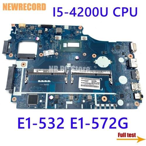 NEWRECORD NBM8E11002 NB.M8E11.002 V5WE2 LA-9532P For acer aspire E1-532 E1-572G Laptop motherboard SR170 I5-4200U DDR3 mainboard