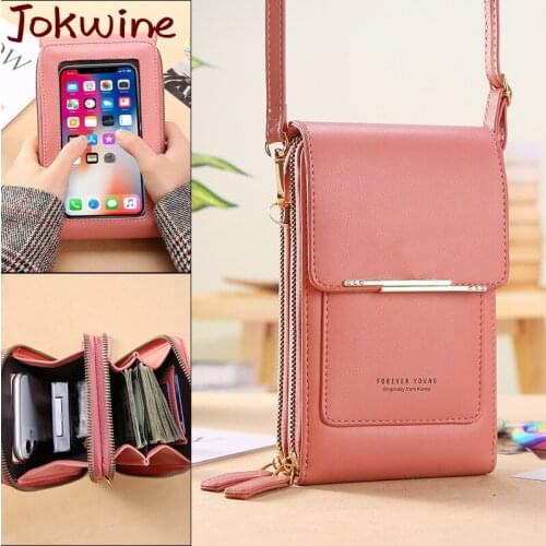 New Desinger Fashion Mini Women Shoulder Bags Female Touchscreen Phone Wallet Flap Double Zipper Messenger Small Crossbody Bag