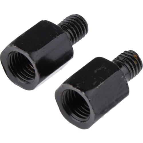 Pair Motorcycle Mirror Adapters RH 10mm Mount To RH 8mm Mirror Scooter Moped