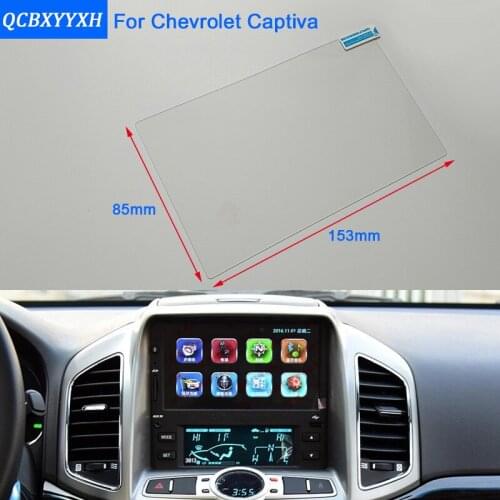 QCBXYYXH For Chevrolet Captiva Malibu Car Styling GPS Navigation Screen Glass Protective Film Dashboard Display Protective Film