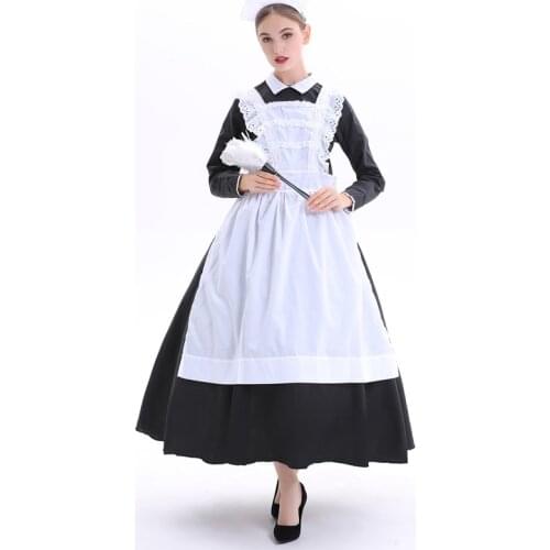 Sexy Adult Exotic Servant Apparel Late Nite French Maid Cosplay Costume Halloween Masquerade Party Fancy Dress