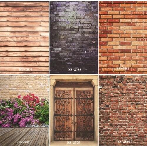 Vinyl Custom Photography Backdrops Prop outdoor+Brick wall Photography Background KS200412-1