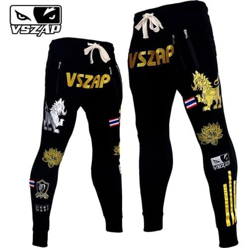 VSZAP fighting MUAY THAI VSZAP running MMA fighting fitness embroidered man
