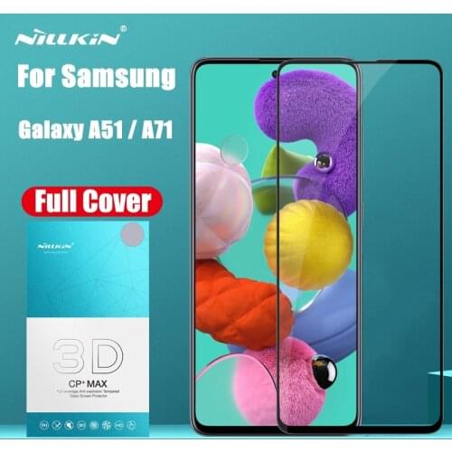 NILLKIN Tempered Glass For Samsung Galaxy A51 A 51 Full Coverage 3D CP+ MAX Screen Protector Glass For Samsung Galaxy A71 A 71